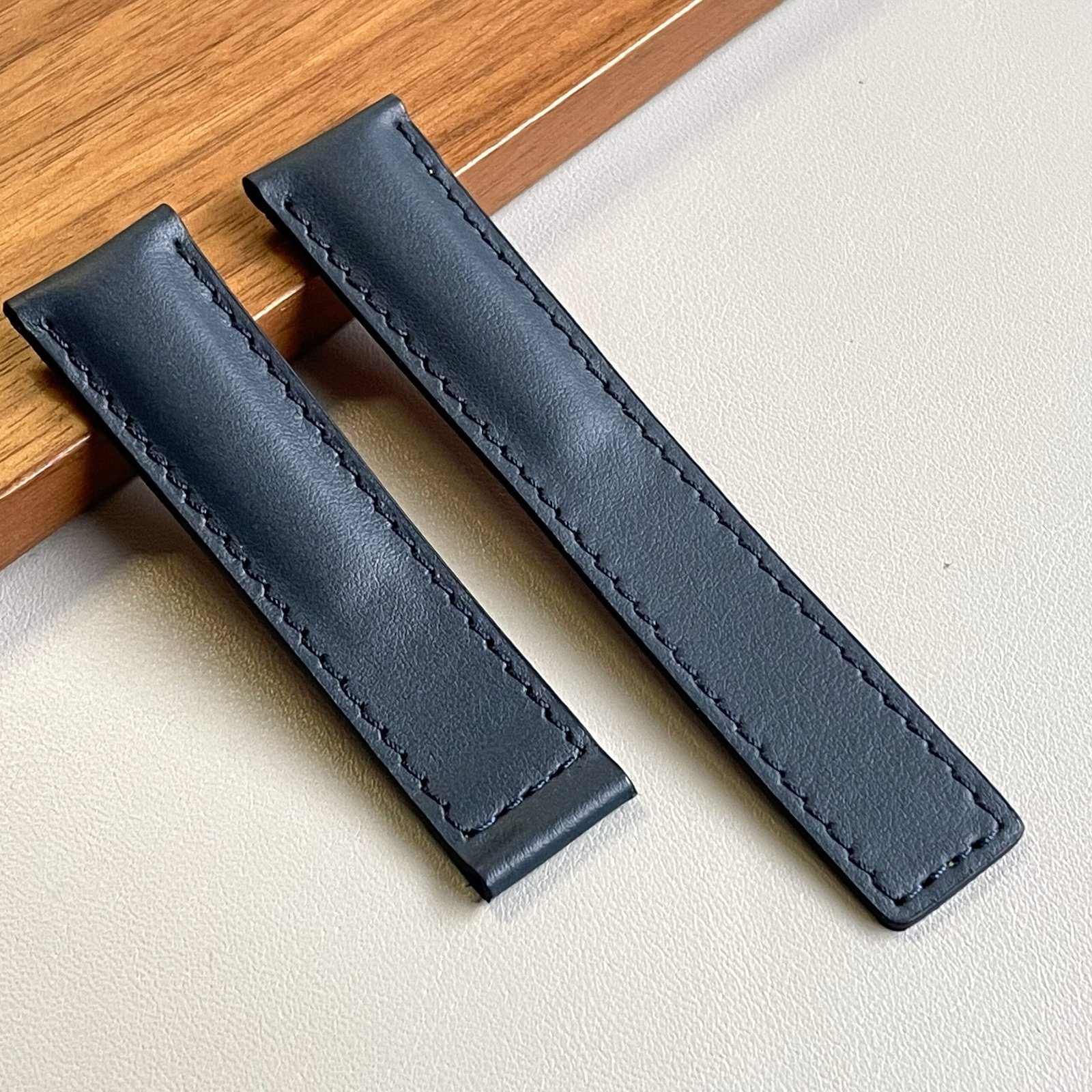 Vitello blu compatibile Tag Heuer Carrera - immagine 2