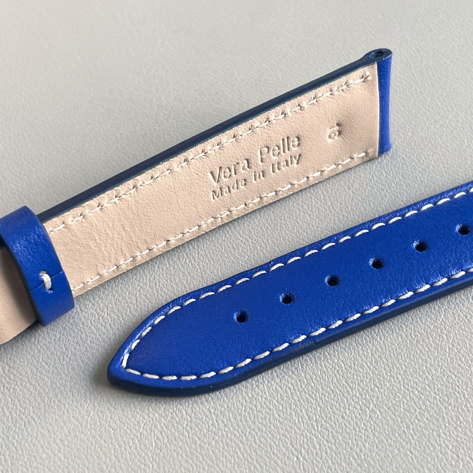 vitello liscio blu - immagine 4