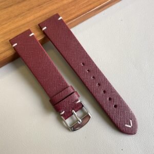Vitello saffiano bordeaux