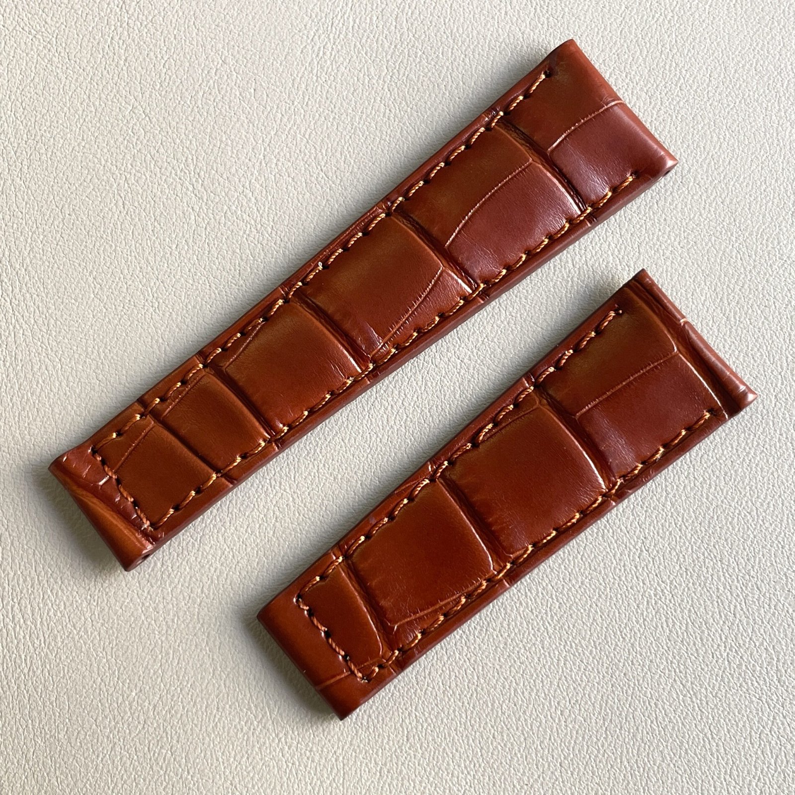 Alligatore marrone compatibile Rolex - immagine 5