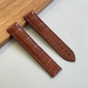 Alligatore cognac compatibile Omega