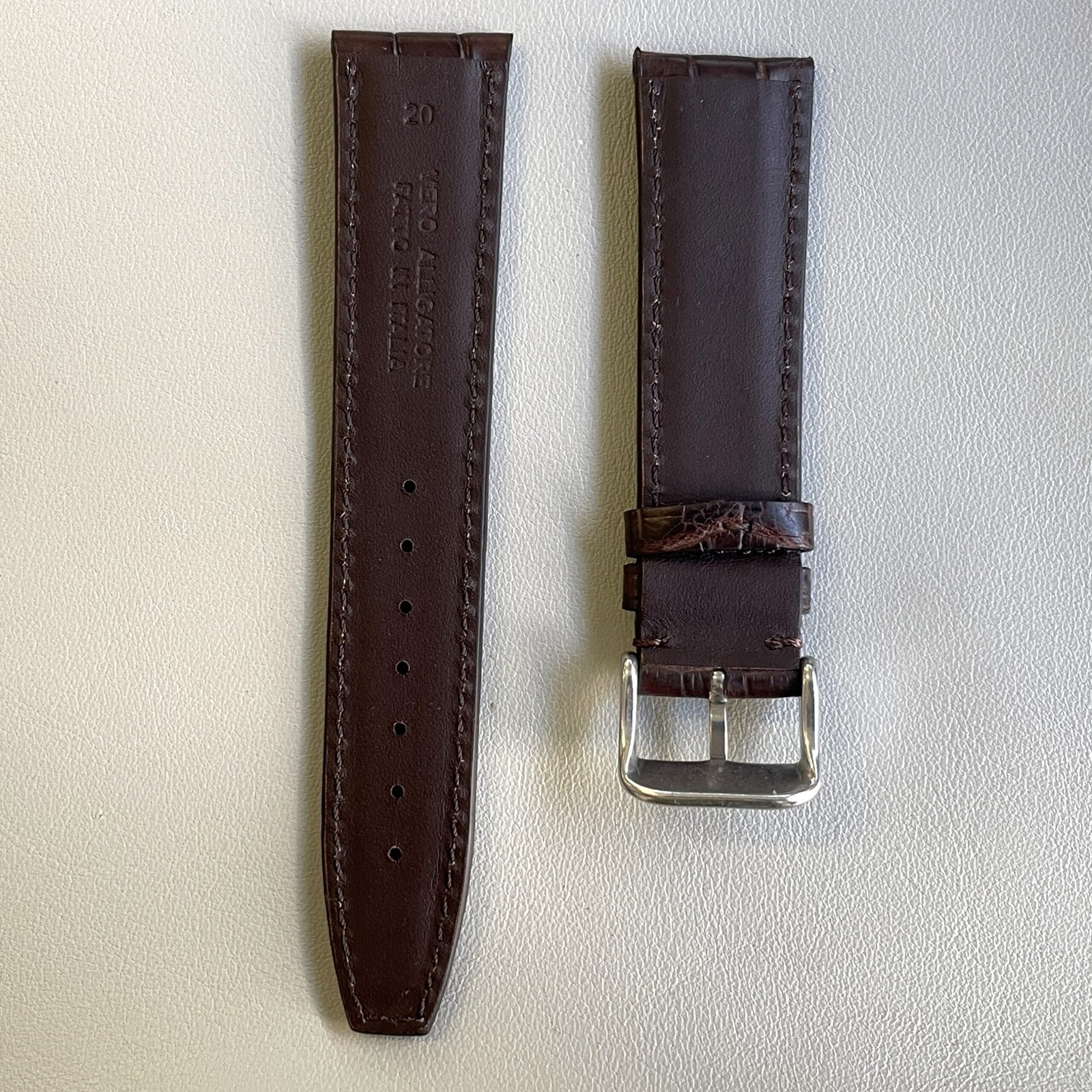 Alligatore marrone compatibile IWC - Image 5