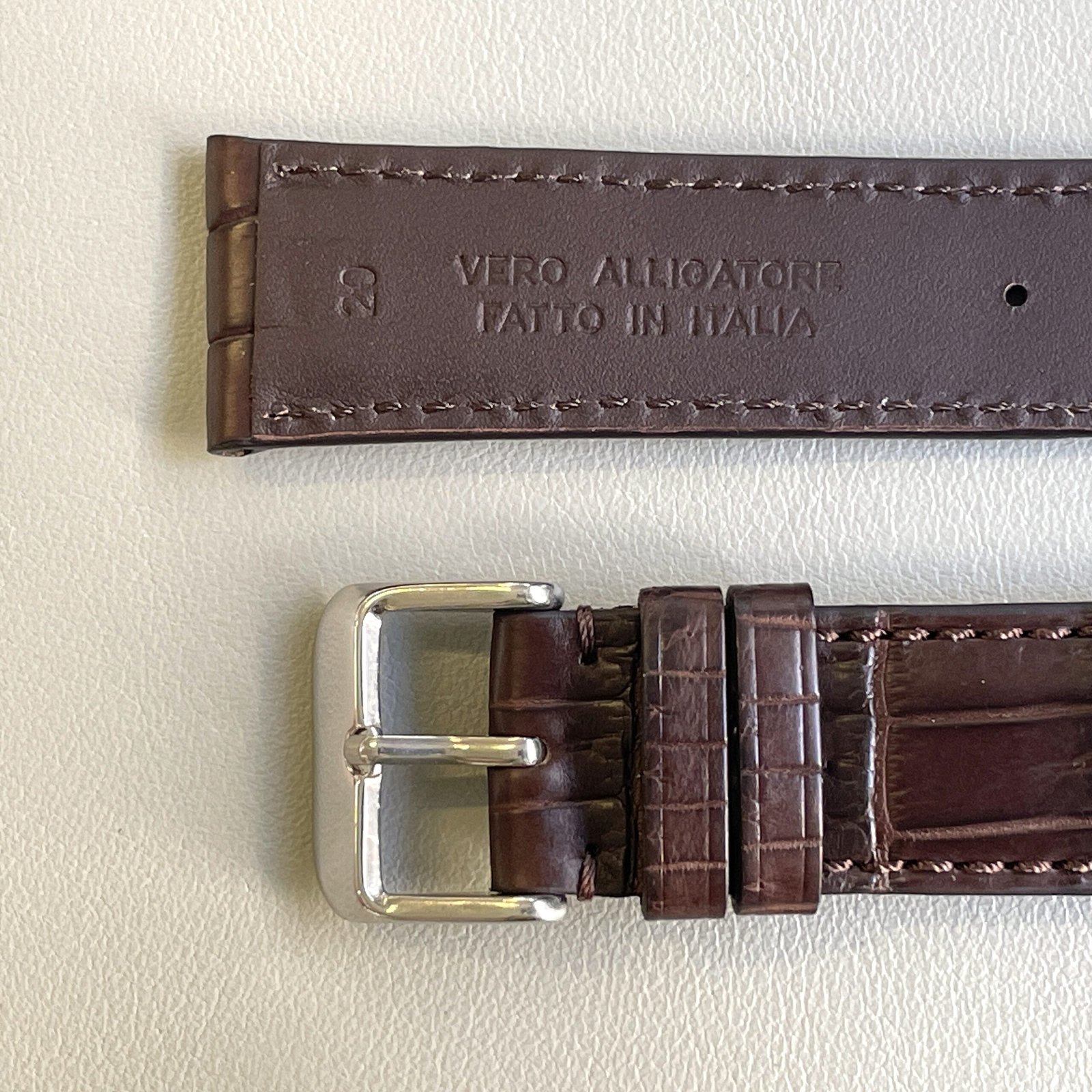 Alligatore marrone compatibile IWC - Image 7
