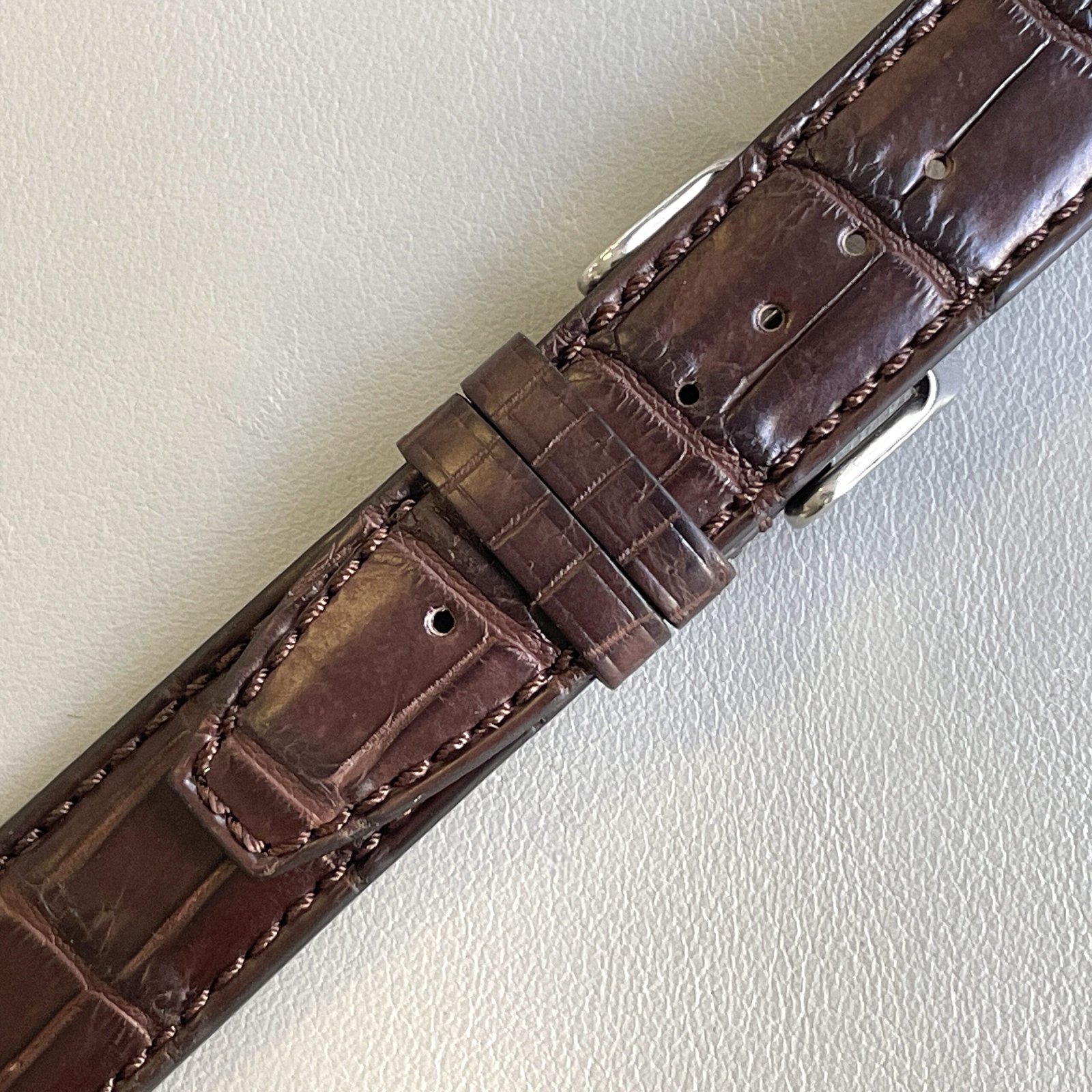Alligatore marrone compatibile IWC - Image 2