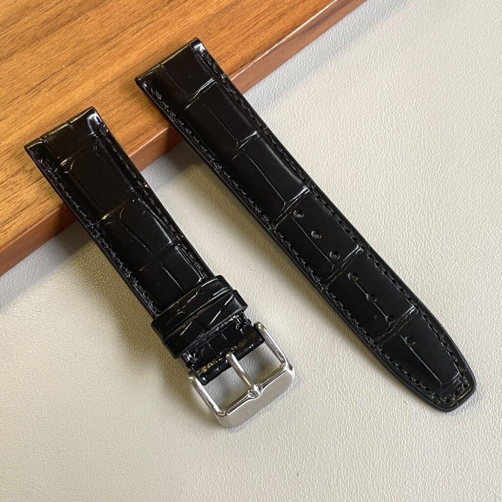 Alligatore nero compatibile IWC